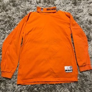 NFL BROWNS ORANGE TURTLENECK